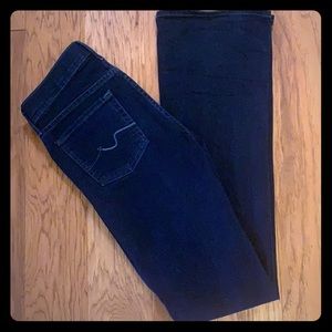 Dark wash Seven for all Mankind denim jeans.